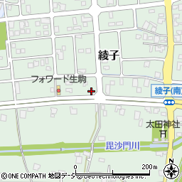 富山県小矢部市綾子3741周辺の地図