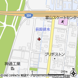 富山県富山市萩原390周辺の地図