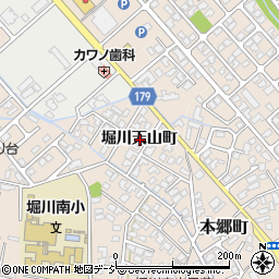 富山県富山市堀川天山町周辺の地図