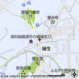 富山県小矢部市埴生1110周辺の地図