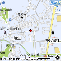 富山県小矢部市埴生332周辺の地図