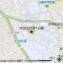 太田北区第１公園周辺の地図