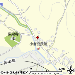 栃木県那須烏山市小倉424周辺の地図