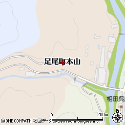 栃木県日光市足尾町本山周辺の地図