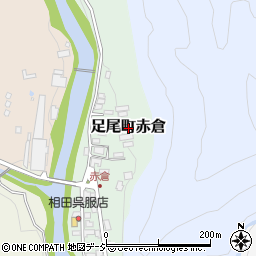 栃木県日光市足尾町赤倉周辺の地図