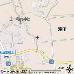 栃木県那須烏山市滝田416-1周辺の地図