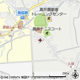 長野県上高井郡高山村高井734周辺の地図