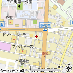 カーランド　富山掛尾店周辺の地図