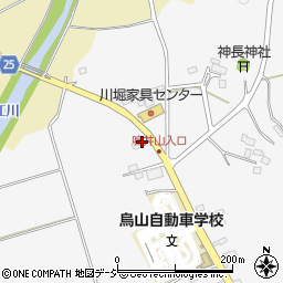 栃木県那須烏山市神長434周辺の地図