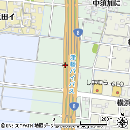 石川県津幡町（河北郡）中須加（ち）周辺の地図