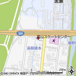 株式会社双葉商会　富山パーツセンター周辺の地図