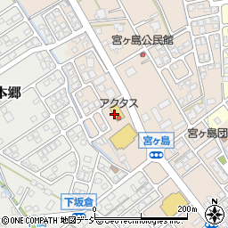 アクタス富山店周辺の地図