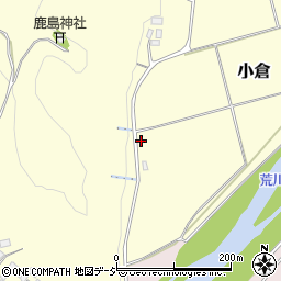 栃木県那須烏山市小倉23周辺の地図