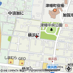 石川県河北郡津幡町横浜に周辺の地図