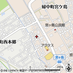 宮坂の郷公民館周辺の地図