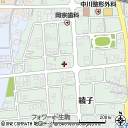 富山県小矢部市綾子3855周辺の地図