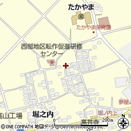 長野県高山村（上高井郡）堀之内周辺の地図
