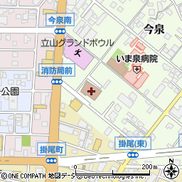 富山市消防局周辺の地図