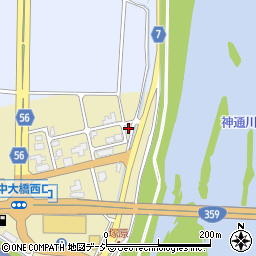 鮎や富山店周辺の地図
