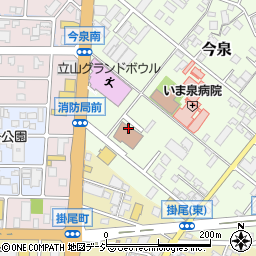 消防機関　富山消防署周辺の地図