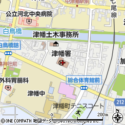 津幡警察署周辺の地図