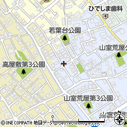 富山県富山市若葉台周辺の地図