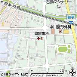 富山県小矢部市綾子3889周辺の地図