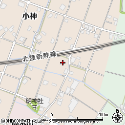 富山県小矢部市小神80周辺の地図