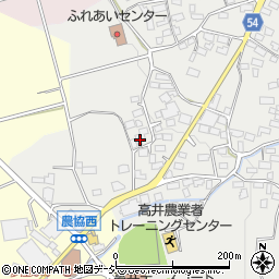 長野県上高井郡高山村高井580-1周辺の地図