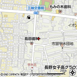 サークルＫ長野宇木店周辺の地図