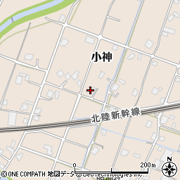 富山県小矢部市小神206周辺の地図