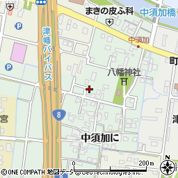 石川県津幡町（河北郡）中須加（は）周辺の地図