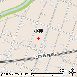 富山県小矢部市小神200周辺の地図