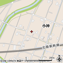 富山県小矢部市小神262周辺の地図