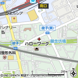 富山県小矢部市綾子240-2周辺の地図