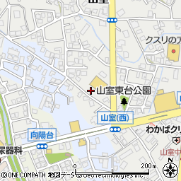 ユニクロ富山山室店駐車場周辺の地図