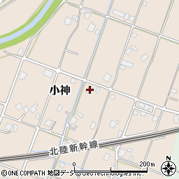 富山県小矢部市小神133周辺の地図
