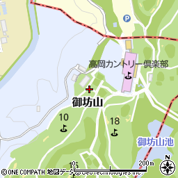 富山県高岡市御坊山周辺の地図