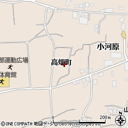 長野県須坂市小河原高畑町周辺の地図
