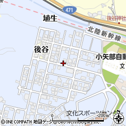 富山県小矢部市吉和台周辺の地図