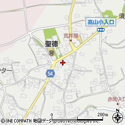 長野県上高井郡高山村高井608周辺の地図