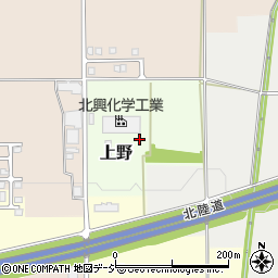 富山県立山町（中新川郡）上野周辺の地図