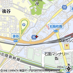 北陸中日新聞　石動専売所周辺の地図