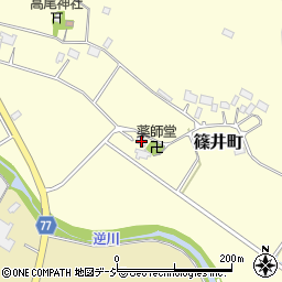 栃木県宇都宮市篠井町186周辺の地図