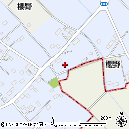 栃木県さくら市氏家新田42-1周辺の地図