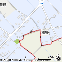 栃木県さくら市氏家新田45-1周辺の地図