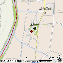 富山県中新川郡上市町舘549周辺の地図