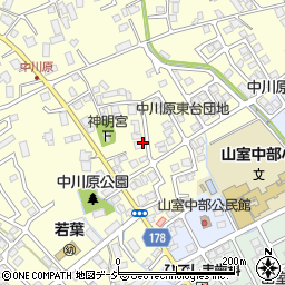 中川原第2公園周辺の地図