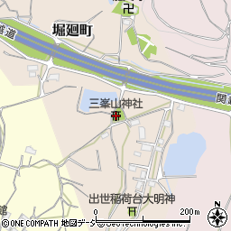 三峯山神社周辺の地図