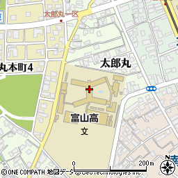 富山県　高等学校教育研究会周辺の地図